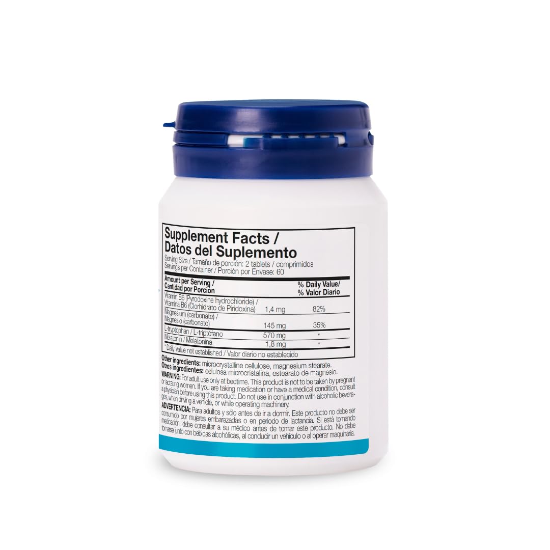 Ana María Lajusticia Tryptophan, Melatonin, Magnesium & Vitamin B6, 60 Capsules