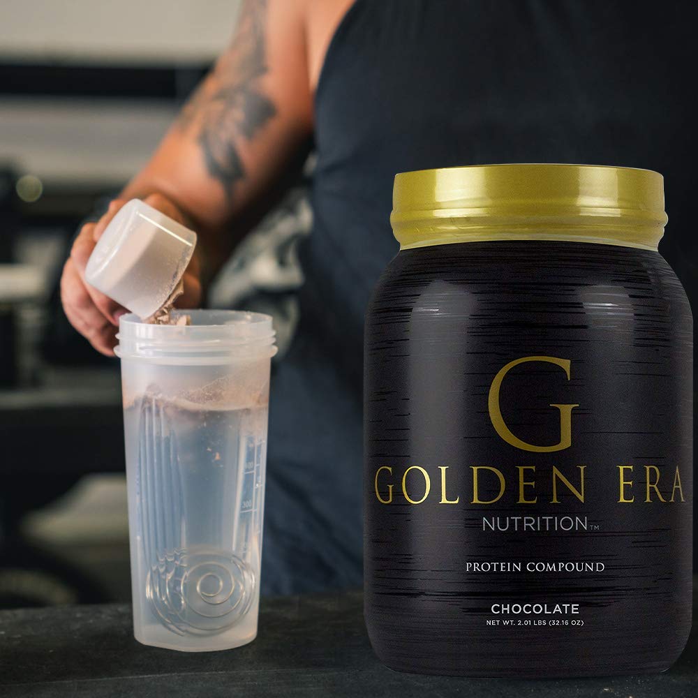 Golden Era Nutrition Whey Protein Compound Powder, Chocolate Flavor, Gluten-Free, 2.01 Pound