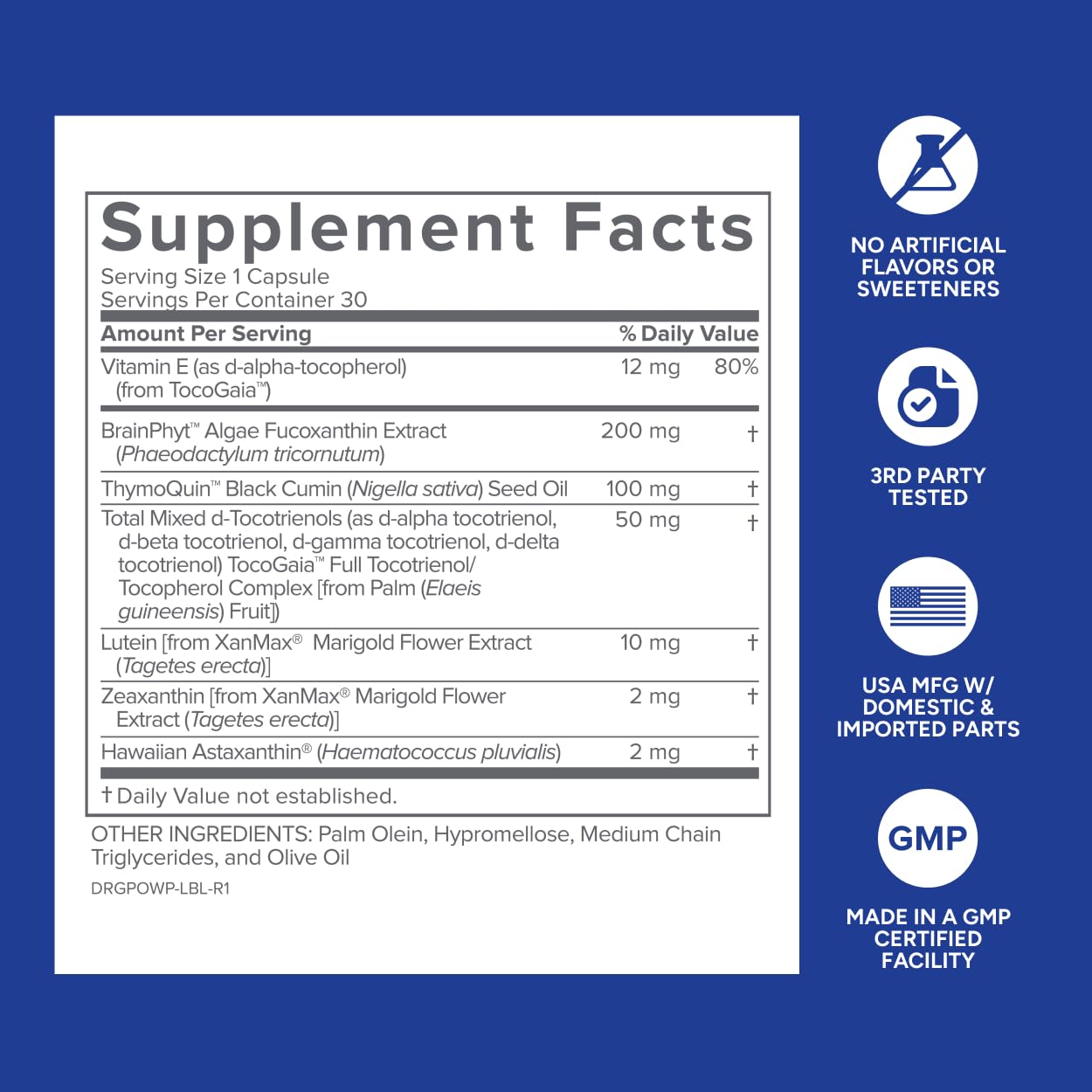 Gundry MD Power Phenols Brain Health & Energy Supplement, 30 Capsules
