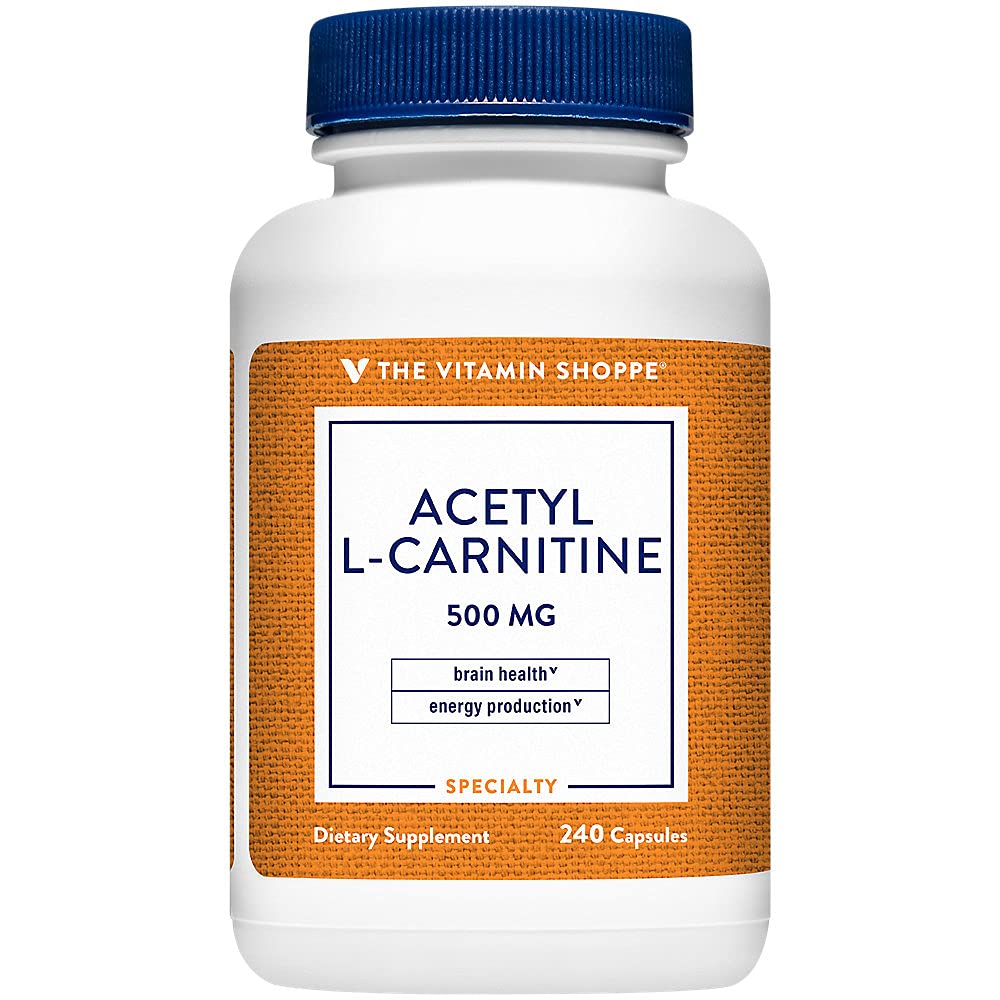 The Vitamin Shoppe Acetyl-L-Carnitine 500mg Capsules (240 Capsules)