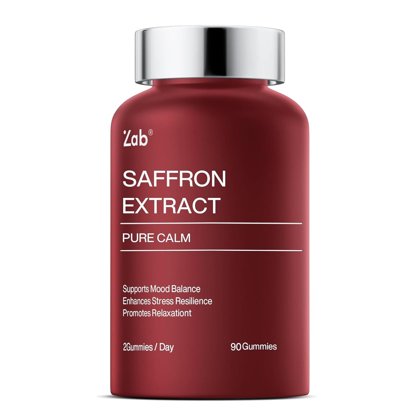 ZAB Saffron Supplements Gummy, Saffron & Rhodiola Rosea Extract Sugar-Free with Vitamin D3 & B6, Mood & Focus Support for Men & Women, 60 Gummies