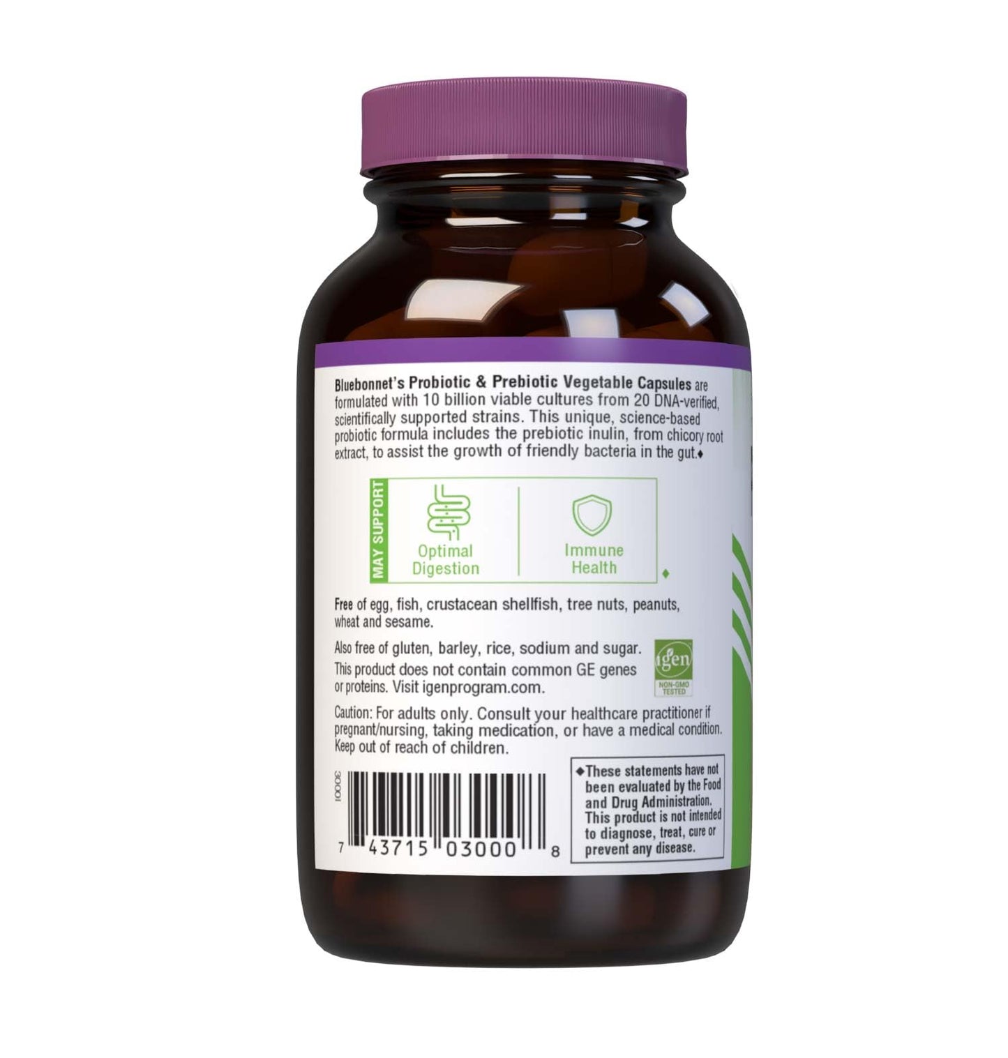 BlueBonnet Probiotic & Prebiotic 10 Billion CFU Capsule, 30 Count