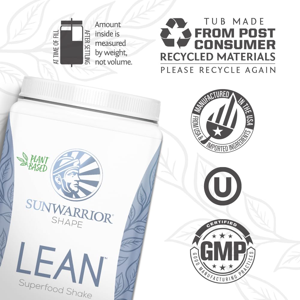 Sunwarrior Vegan Protein Superfood Shake Meal Replacement Organic Protein Supplement Powder 25.2 oz