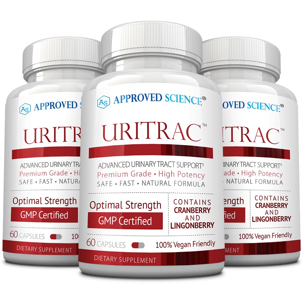 Approved Science Uritrac UTI Support Cranberry D-Mannose Lingonberry 180 Capsules