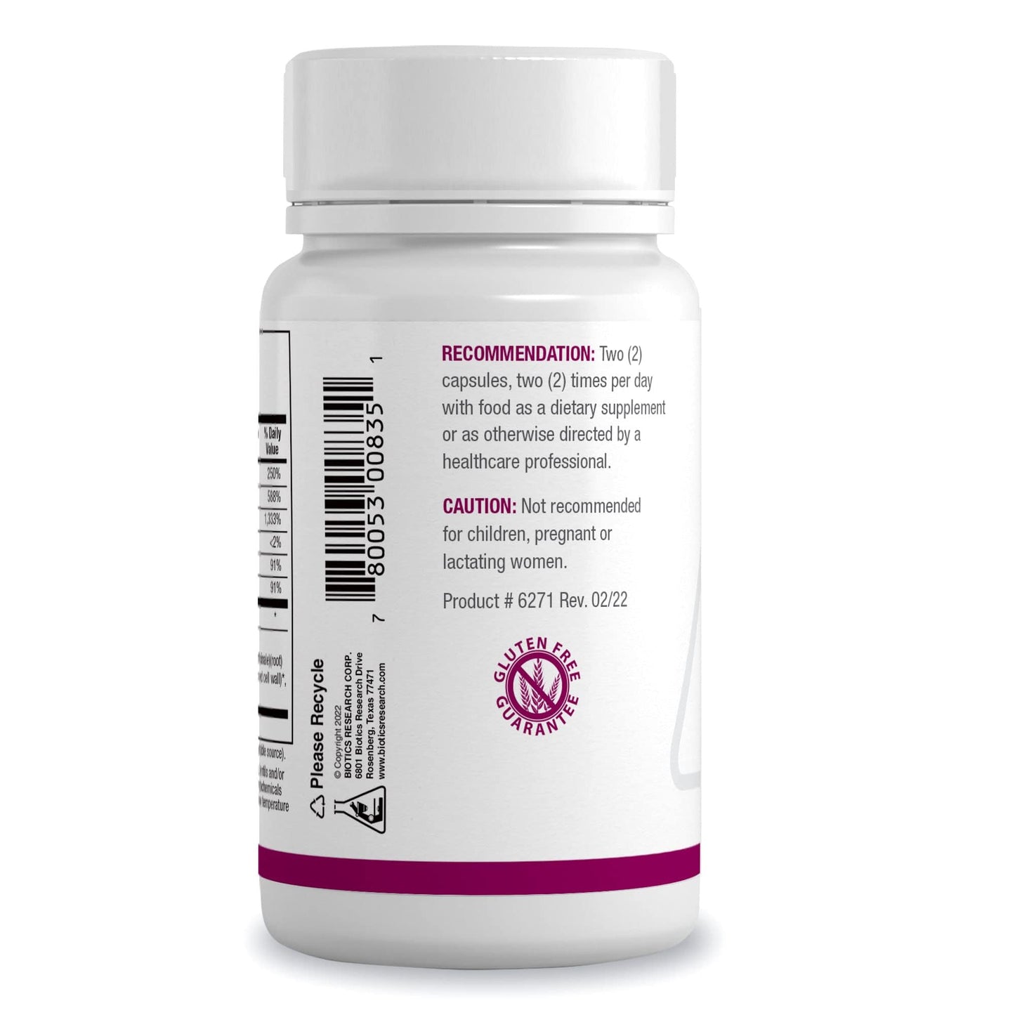 Biotics Research Receptor Detox Capsule 120 Capsules
