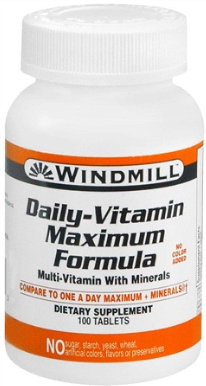Windmill Maximum Formula Daily Vitamin 100 Tablets