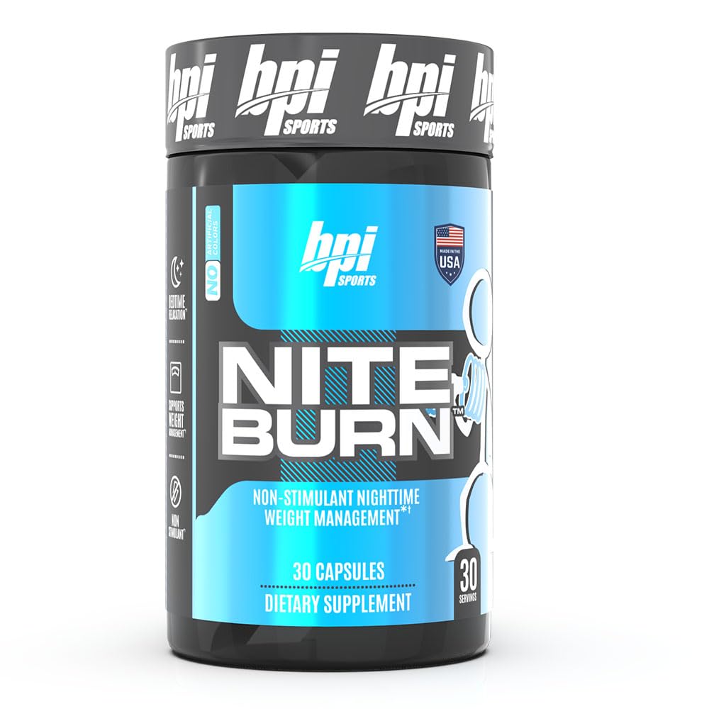 BPI Sports Nite Burn Nighttime Fat Burner & B4 Extra-Strength Fat Burner Capsules Bundle, 60 Servings
