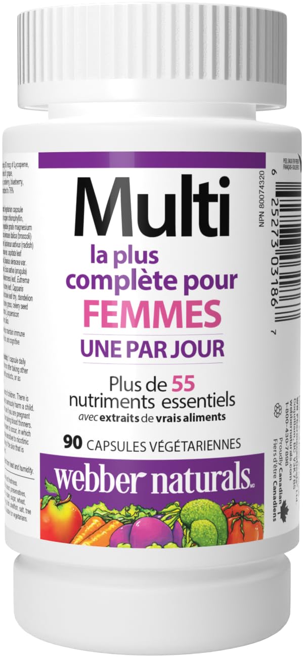 Webber Naturals Women's Most Complete Multi 90 Capsules