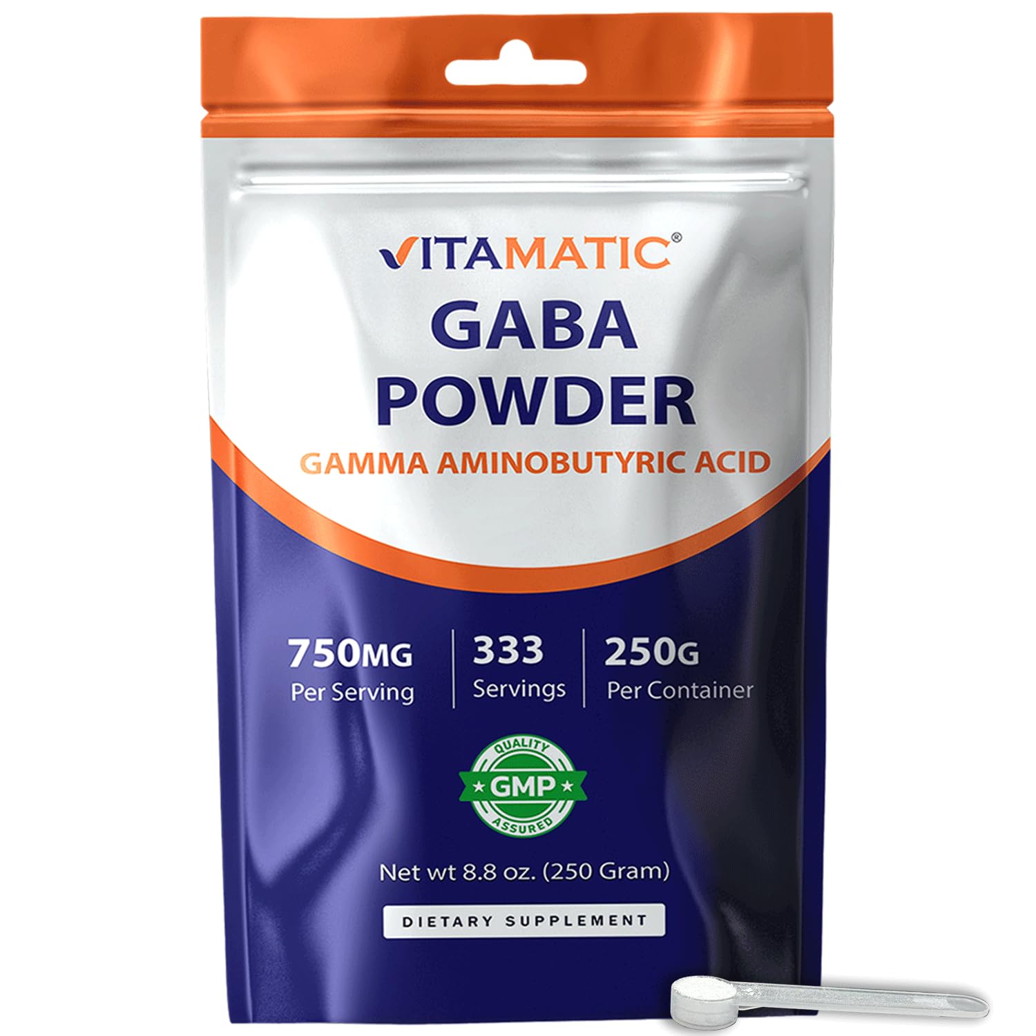 Vitamatic Gamma Aminobutyric Acid Powder 8.8 oz