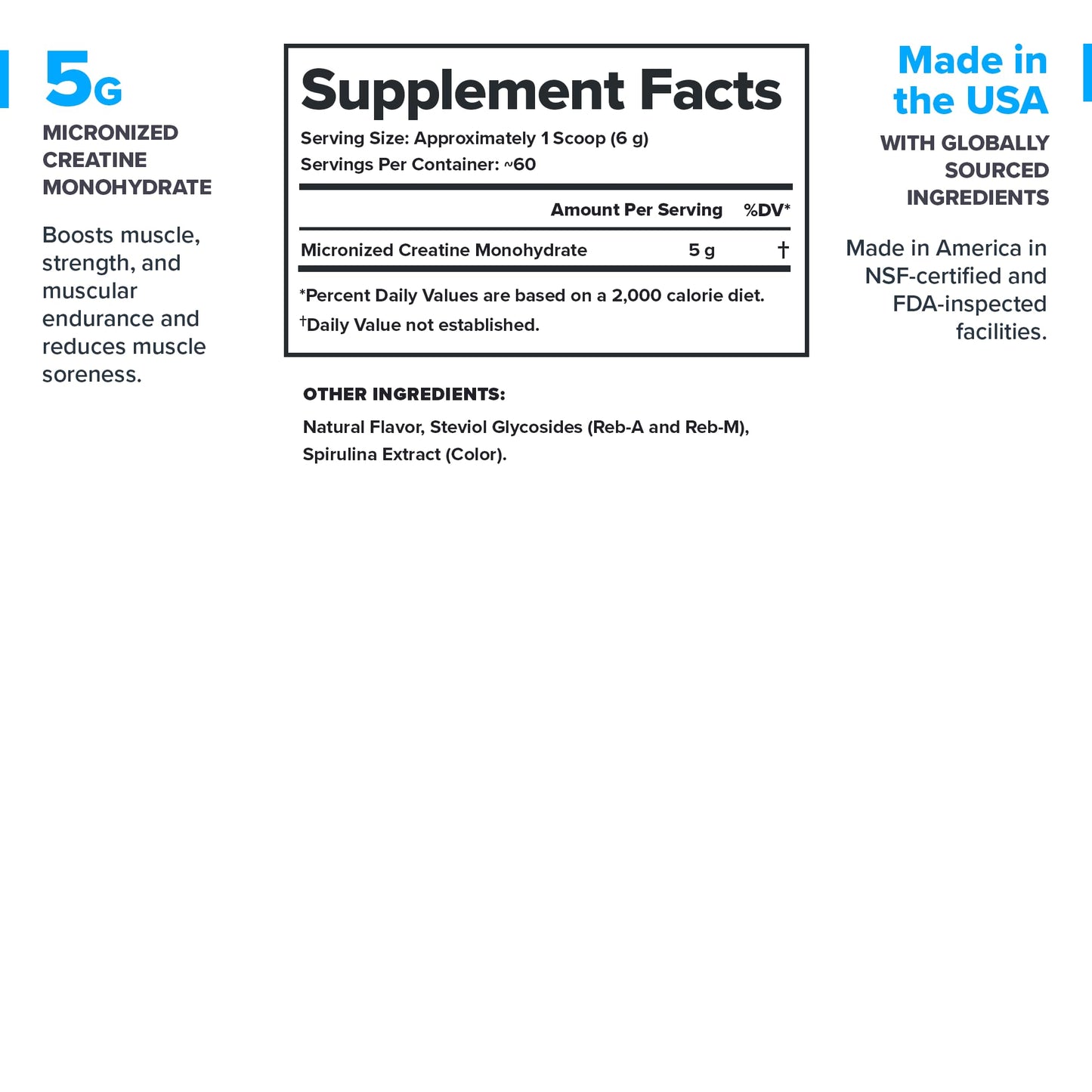 LEGION Micronized Creatine Monohydrate Powder, 13.3 oz, 60 Servings