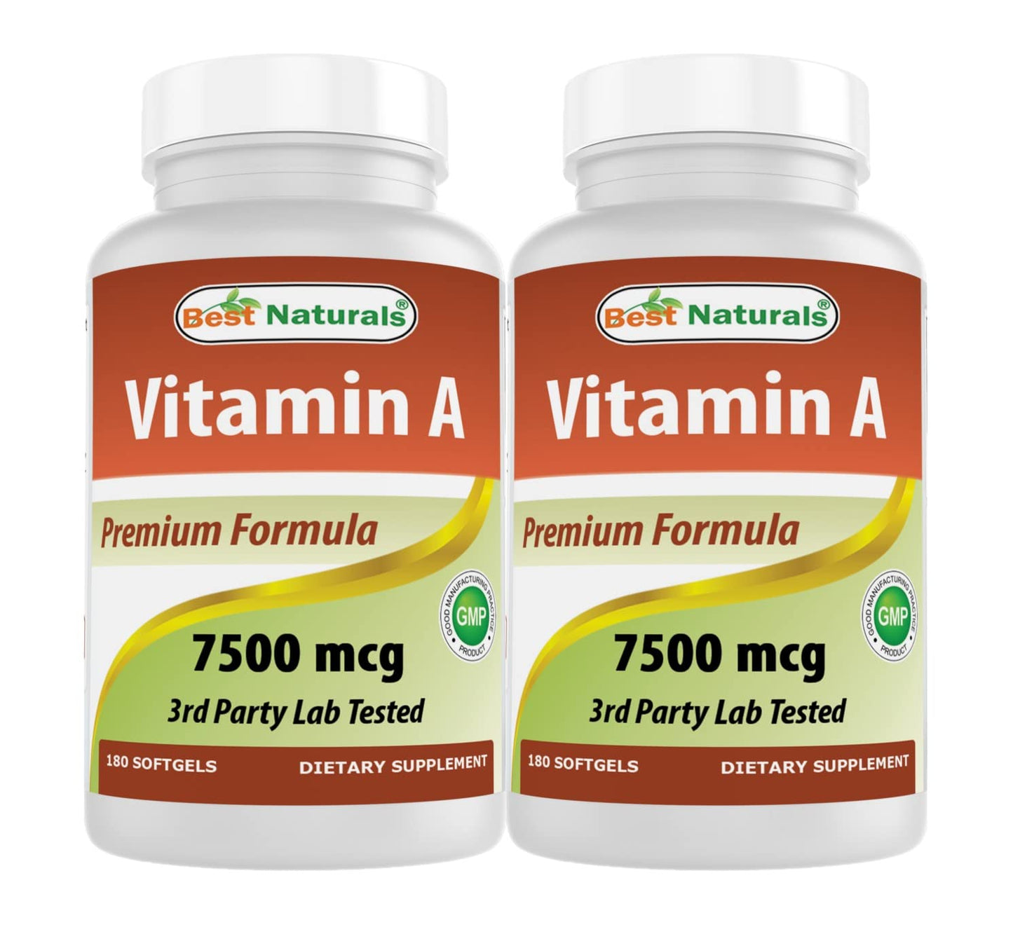 Best Naturals Vitamin A 25000 IU (7500 mcg) Softgels 180