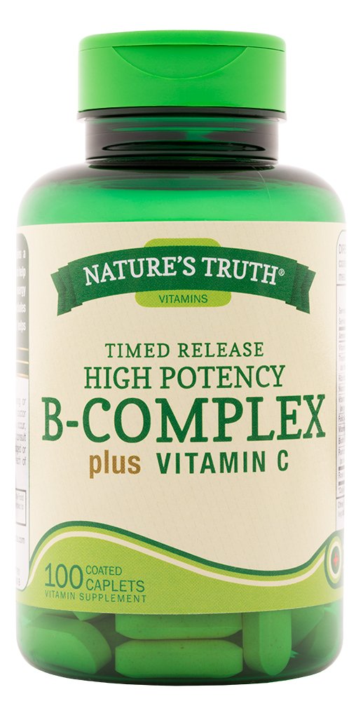 Nature's Truth B-Complex Plus Vitamin C Time Released Caplets 300