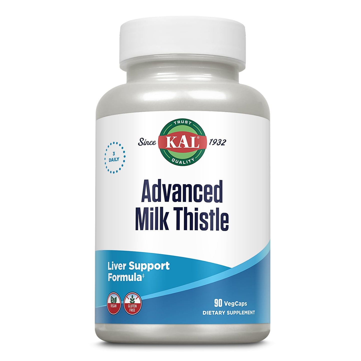 KAL Milk Thistle Liver Support Formula Capsules, 90 Count