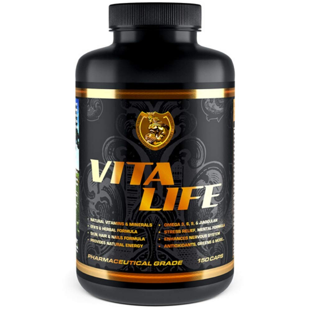 Royal Sports Nutrition Vita Life Complete Multivitamin & Mineral + COQ-10, EFA, Veggies & Herbs Blend Capsules 150