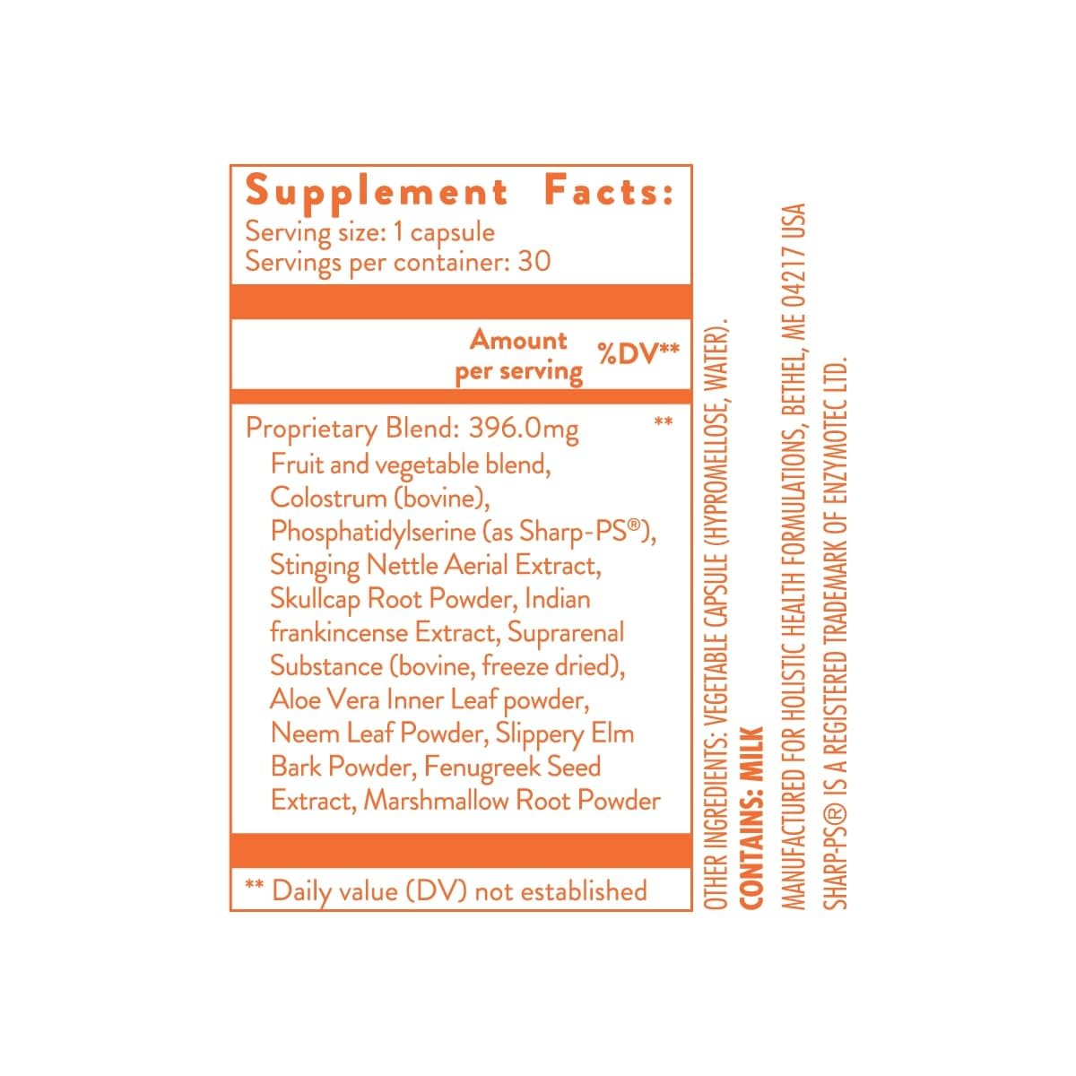 Holistic Health VitaOrgan GI Absorption & Integrity 30 Capsules