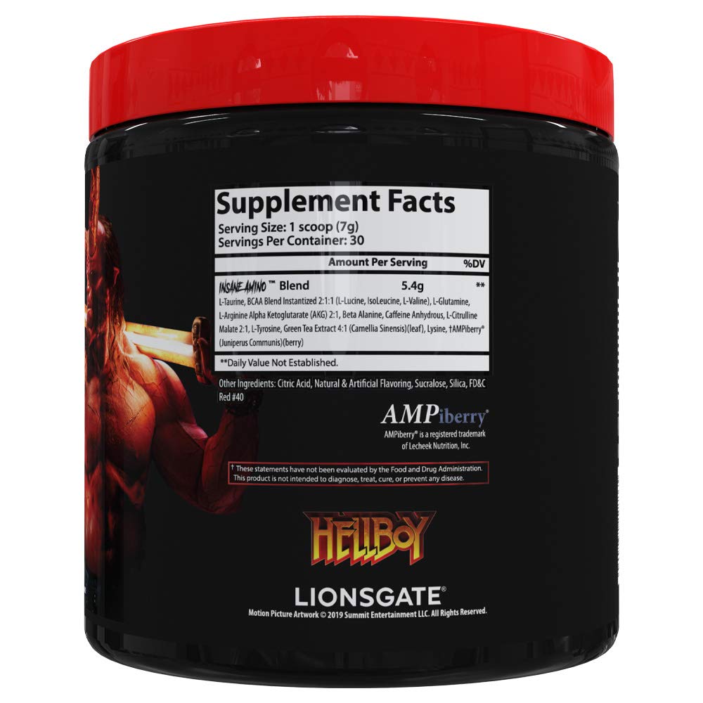 Insane Labz Insane Amino Hellboy Edition Powder 7.4 Ounce