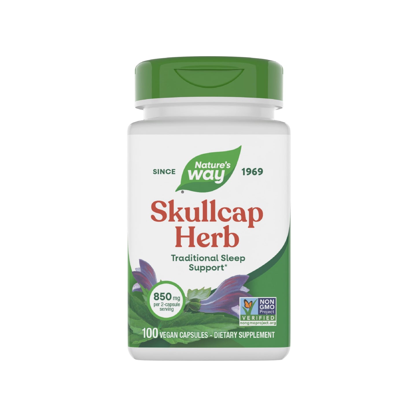 Nature's Way Skullcap Herb Capsule, 100 Capsules