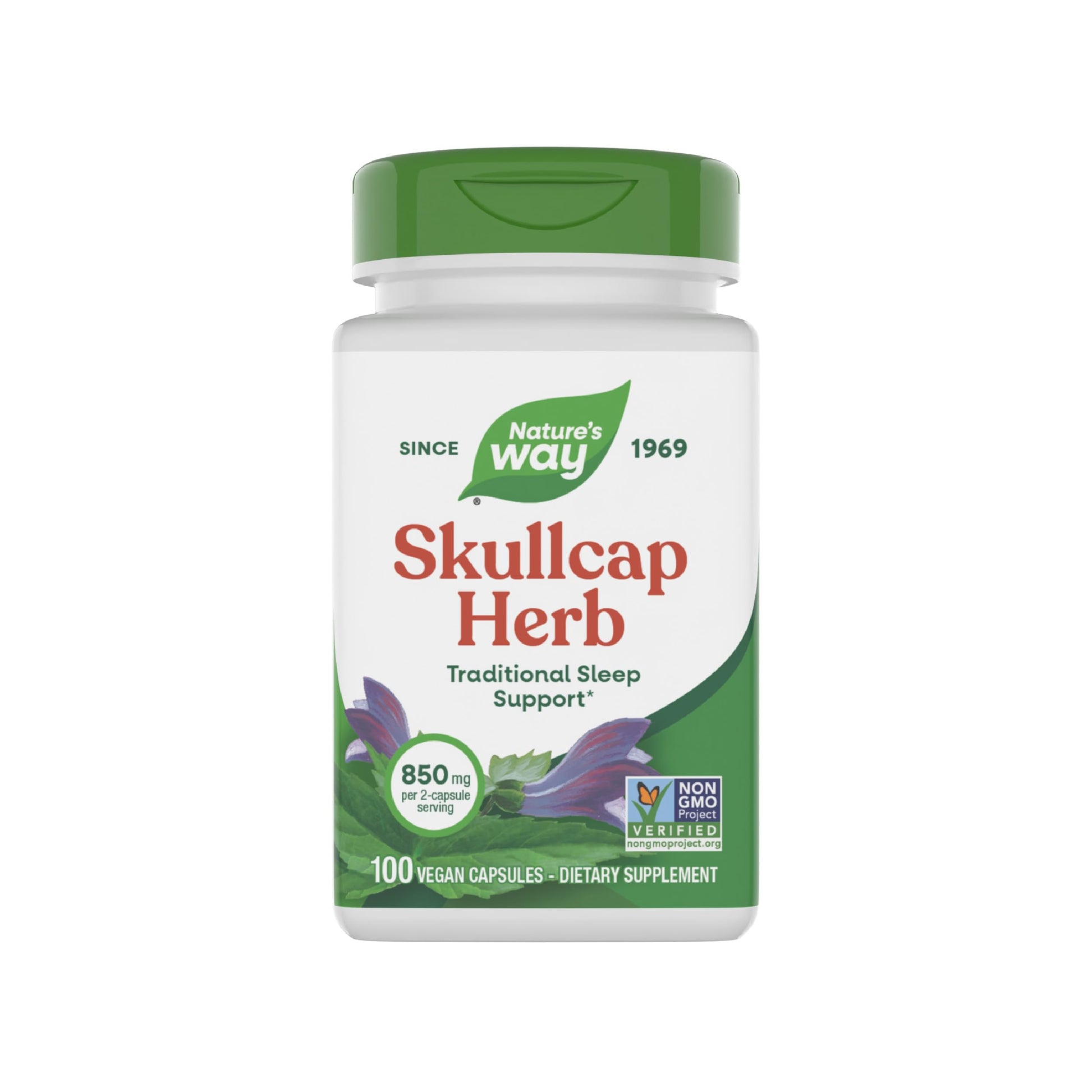 Nature's Way Skullcap Herb Capsule, 100 Capsules