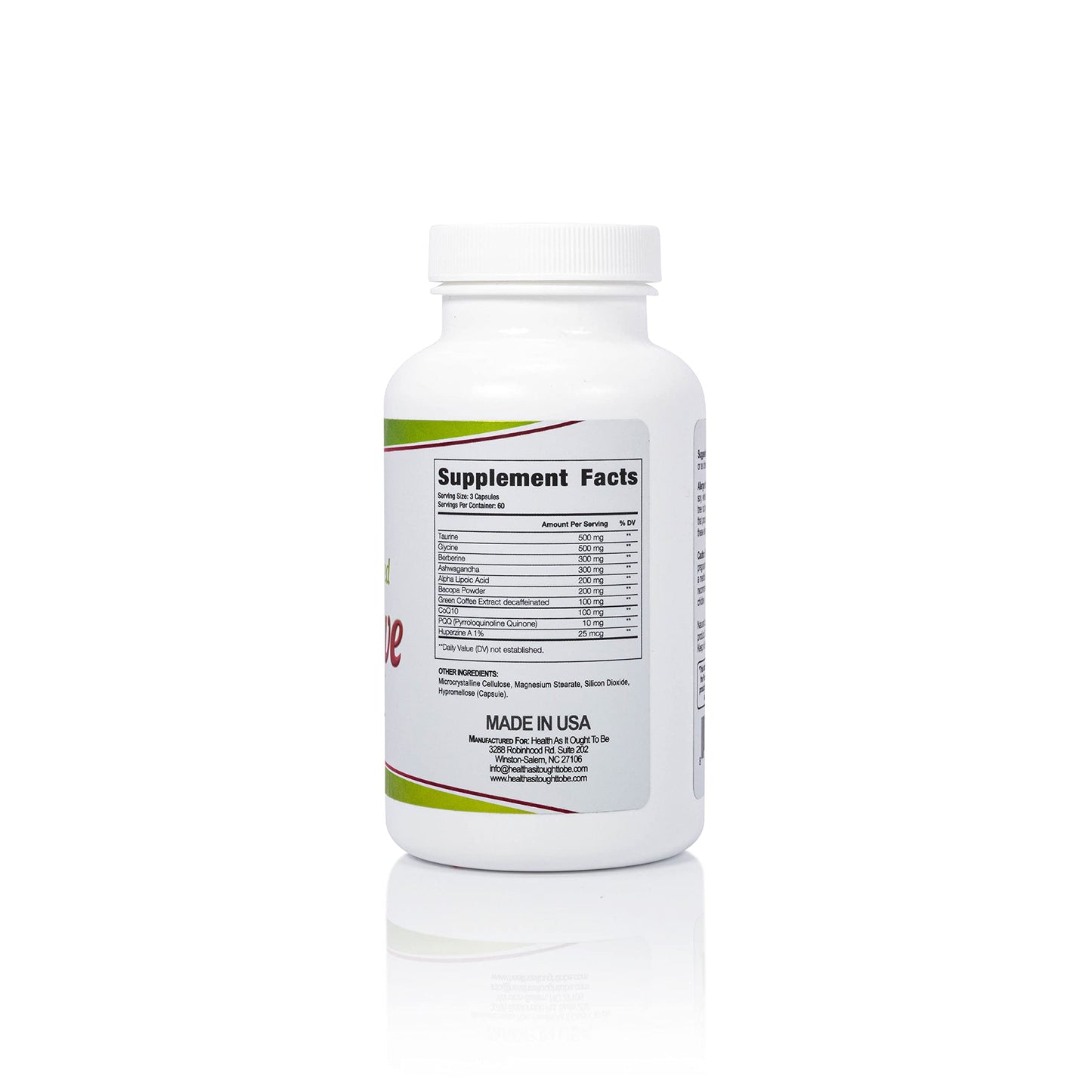 Health As It Ought To Be Brain Save Supplement Capsule, 180 Capsules