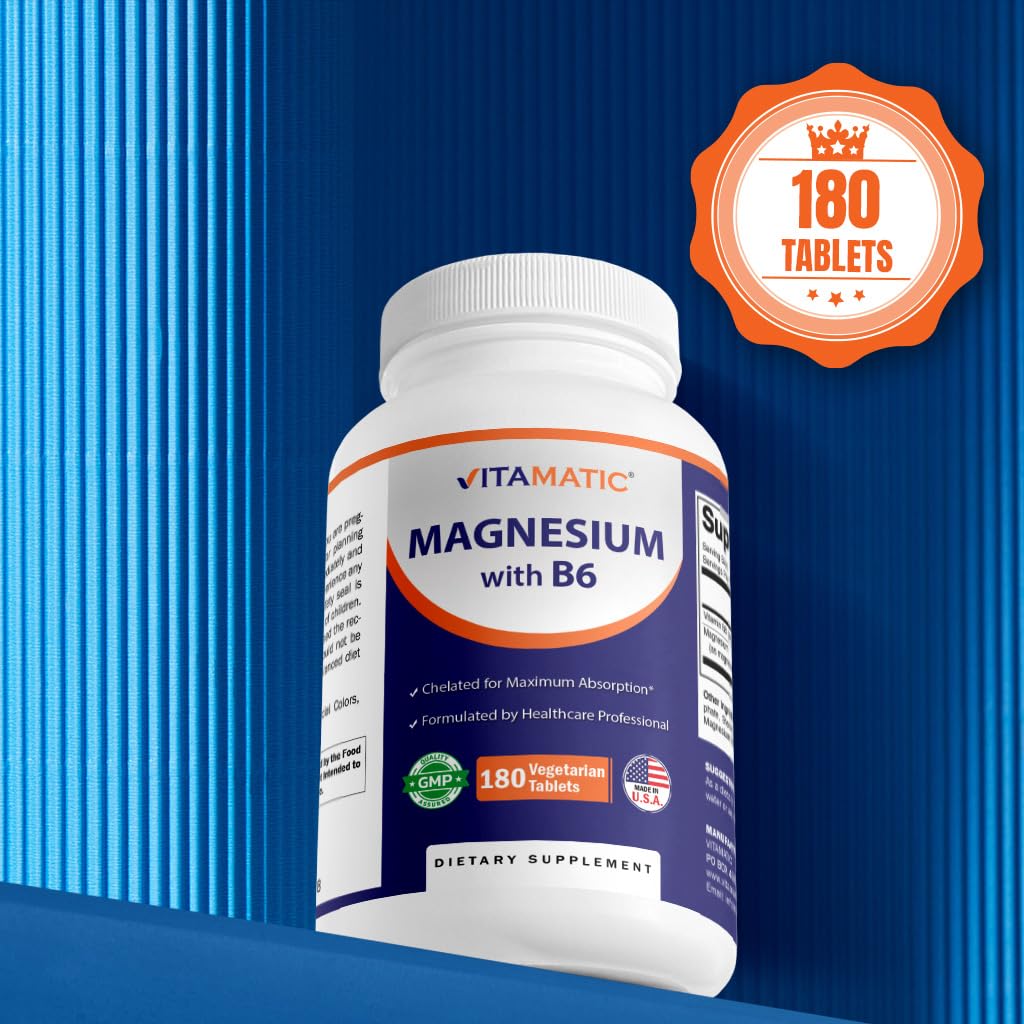 Vitamatic Magnesium with B6, 540 Tablets