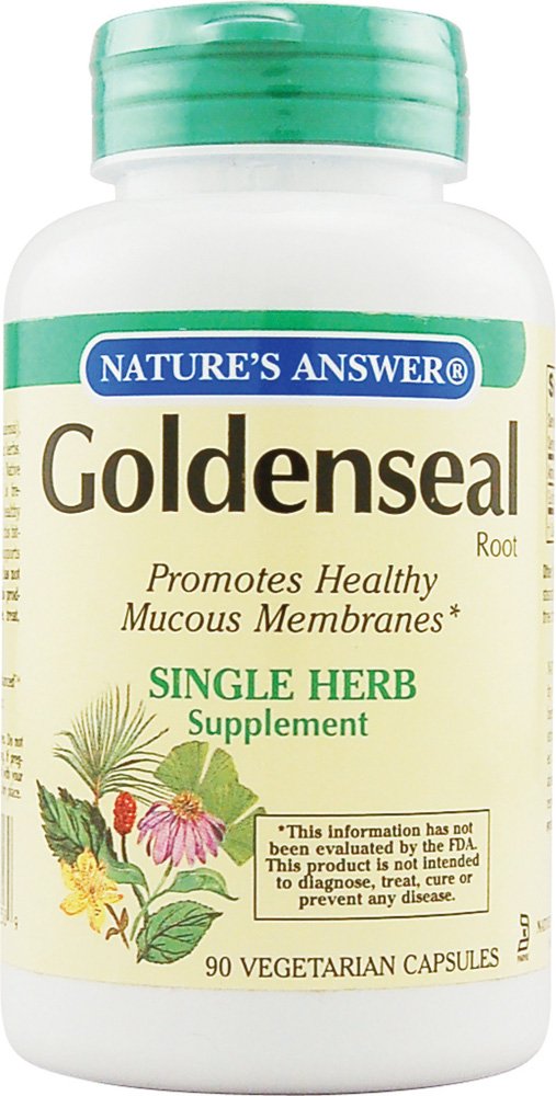Nature's Answer Goldenseal Root Vegetarian Capsules, 50 Count
