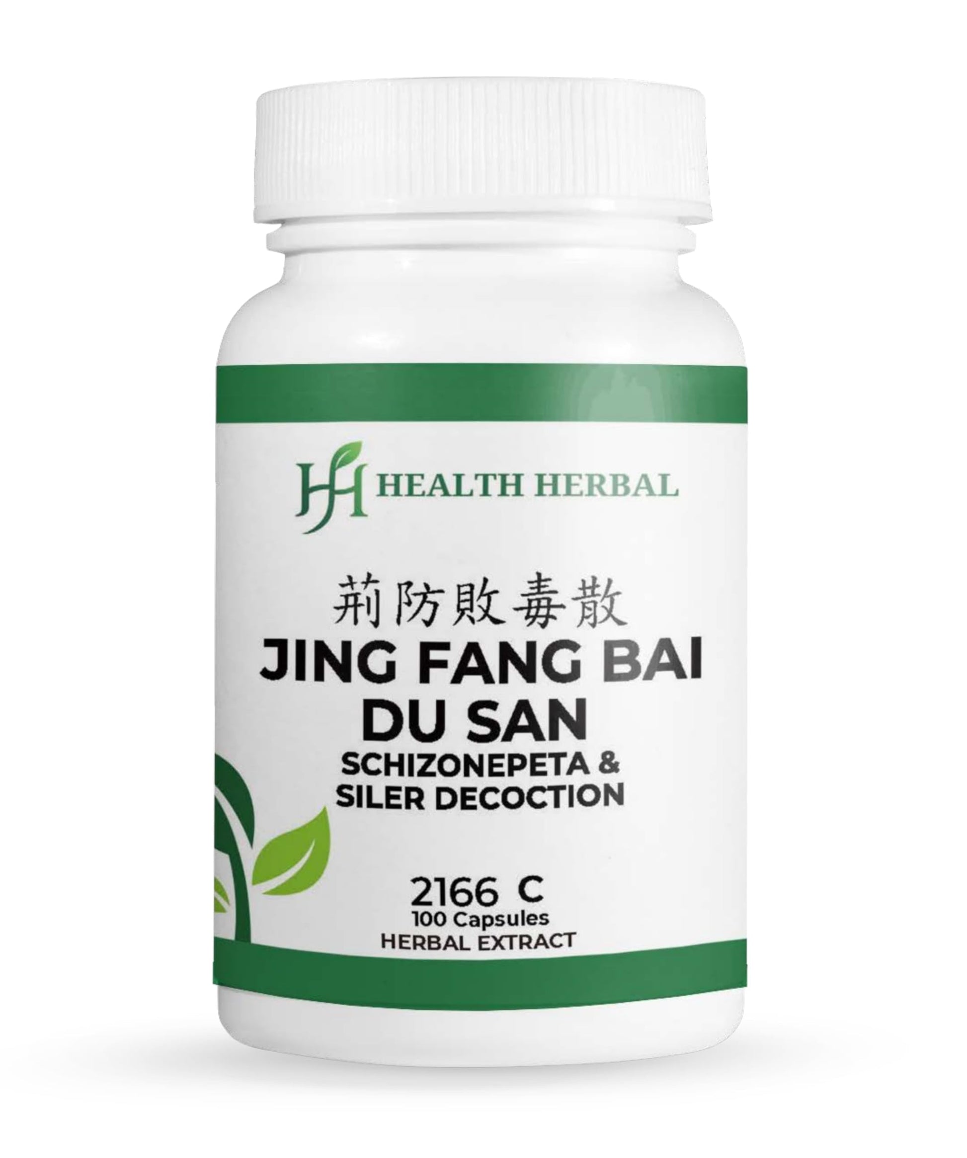 Health Herbal Jing Fang Bai Du San/Schizonepeta & Siler Decoction Capsule, 100 Capsules
