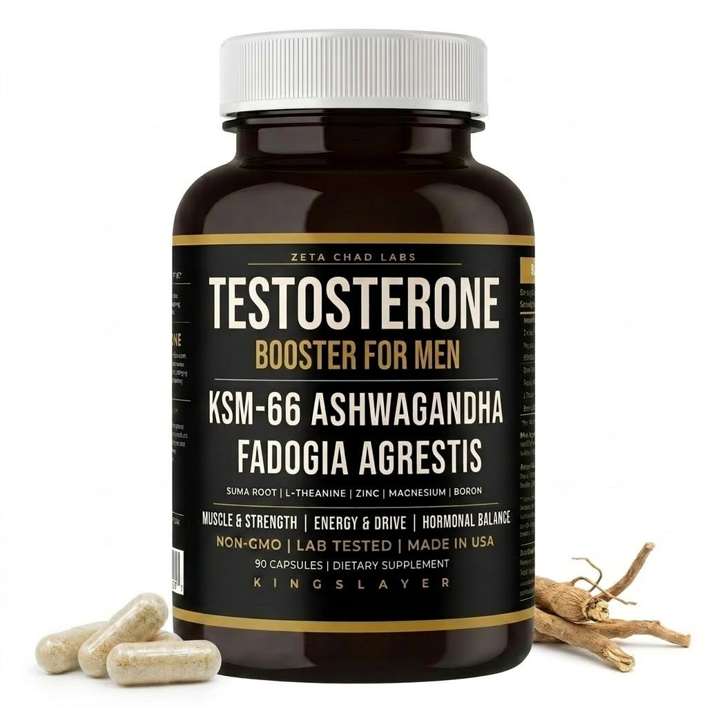 Zeta Chad Labs Kingslayer 7-in-1 Testosterone Booster Capsule 90 Count