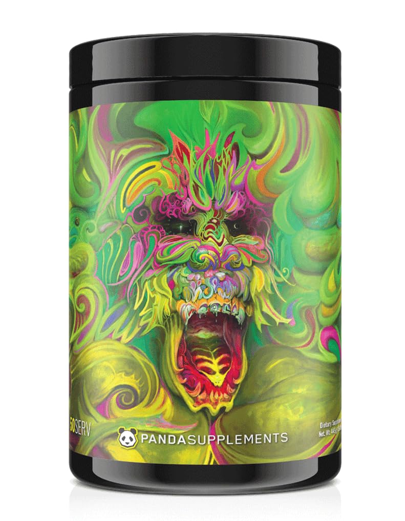 Underground Bio Labs Panda Supps Rampage Extreme Pre-Workout High Stim Maximum Pump Focus and Energy Powder, 15.69 Ounce
