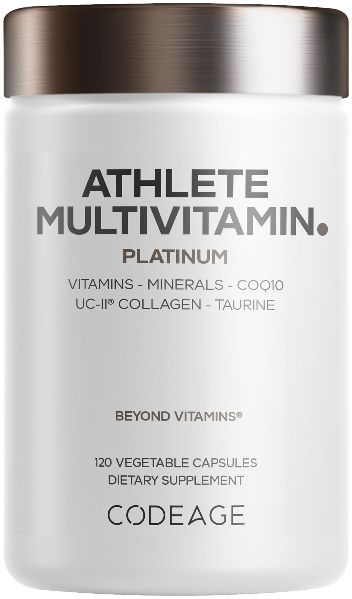 Codeage Athlete Multivitamin with Creatine, Electrolytes, CoQ10 Capsules, 120 Count