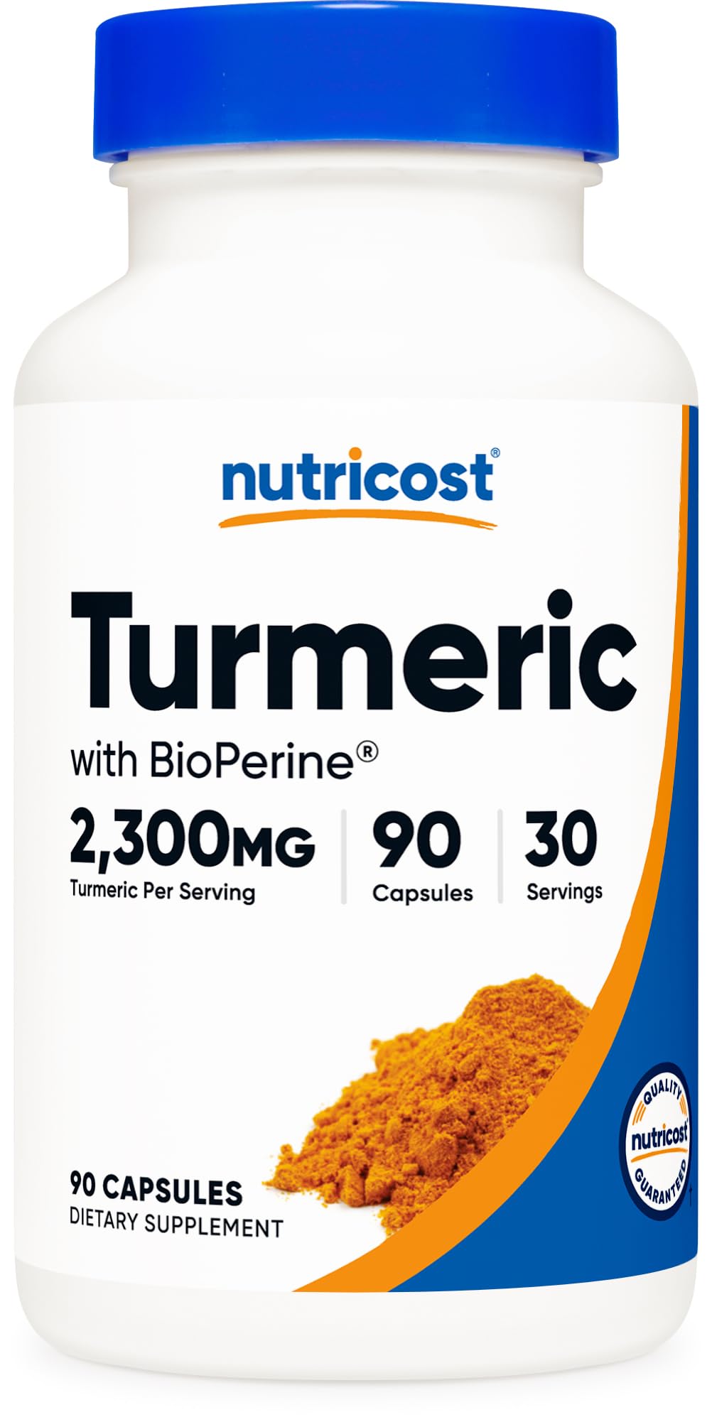 Nutricost Turmeric with BioPerine Capsules, 90 Count