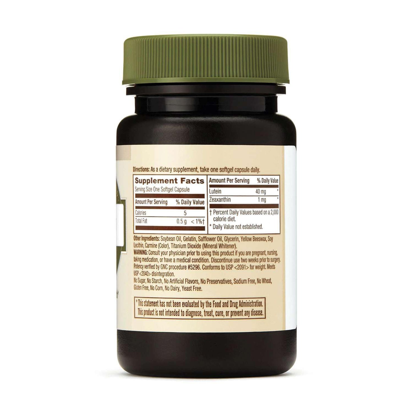 GNC Lutein 40mg Softgels, 30 Count
