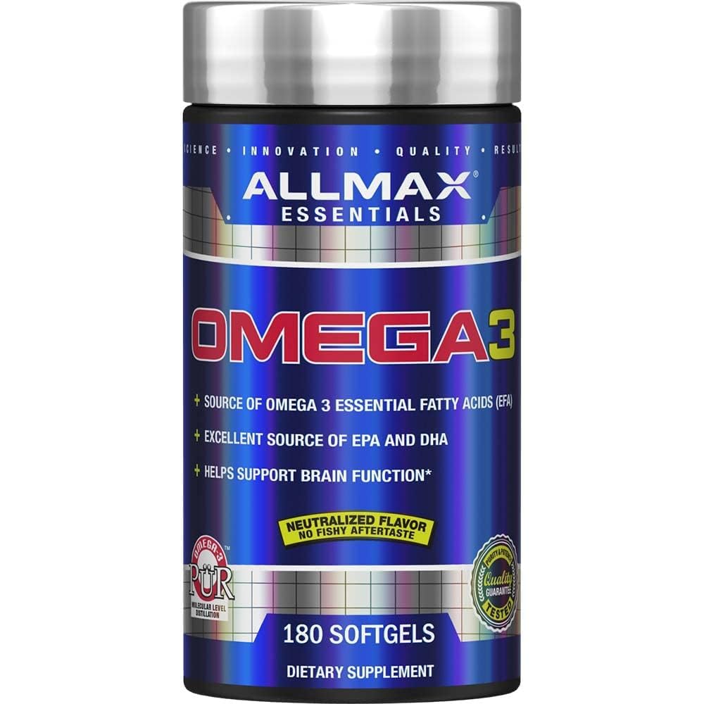 ALLMAX Omega 3-180 Softgels 180 Count