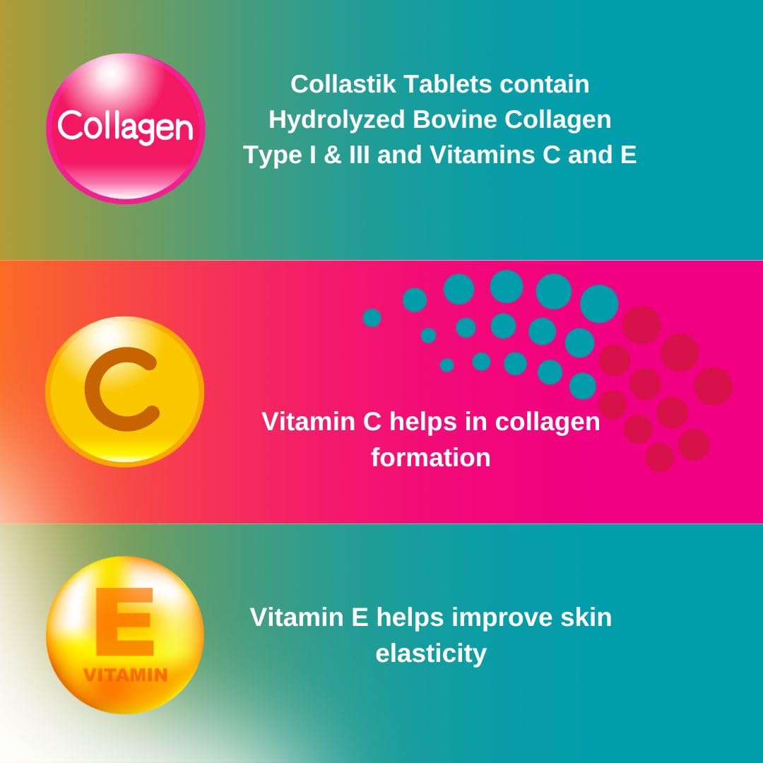 PHARMATECH Hydrolyzed Collagen and Vitamins C and E for Women 100 Tablets
