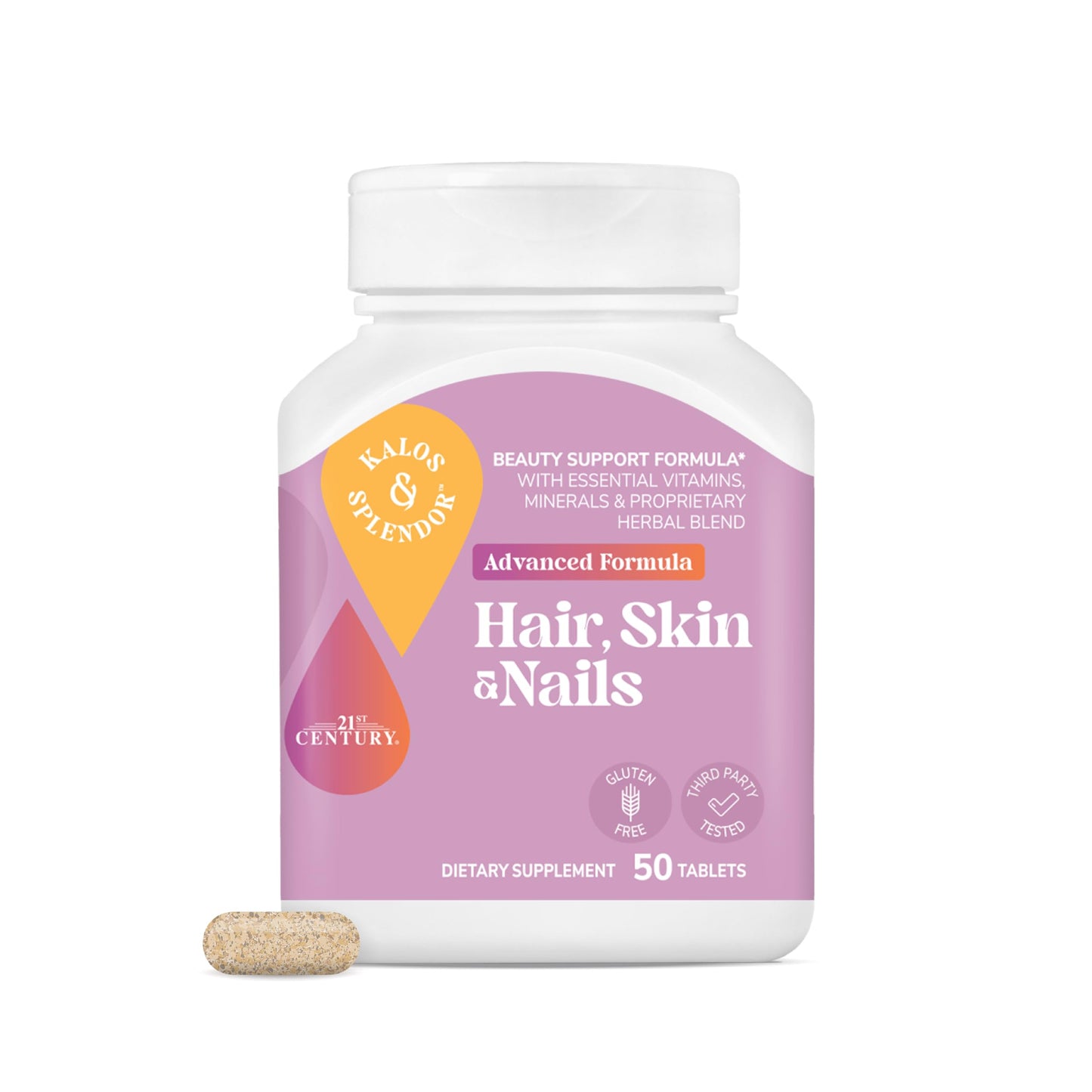 21st Century Hair, Skin and Nails Advanced Formula Tablet, 50 Count