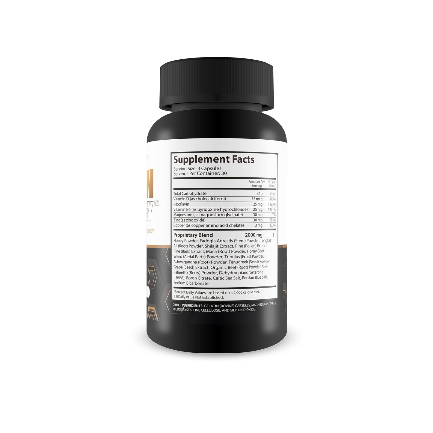 Happy Health Marketplace Man Honey Blood Flow Performance Capsules Beet Root & Saw Palmetto Prostate Support, 90 Count