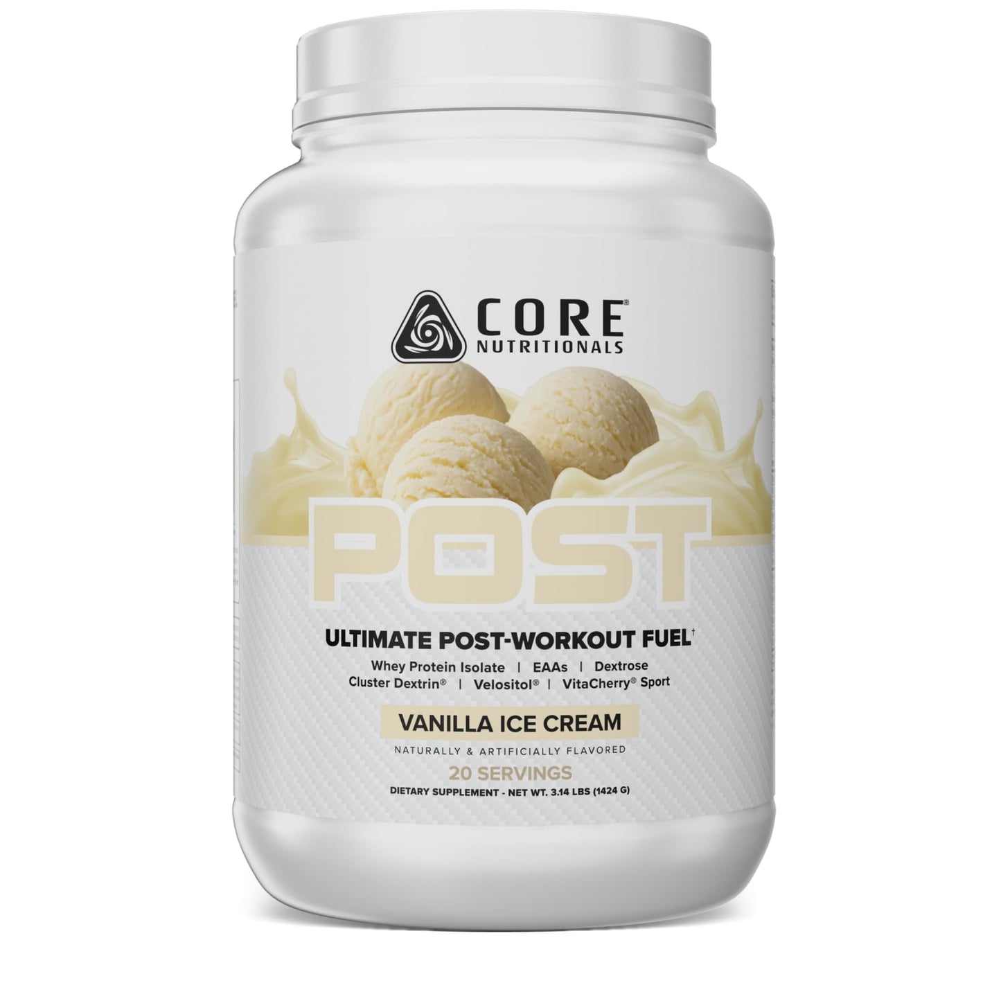 Core Nutritionals Post Ultimate Post-Workout Recovery Matrix Powder 50.2 oz Vanilla Ice Cream