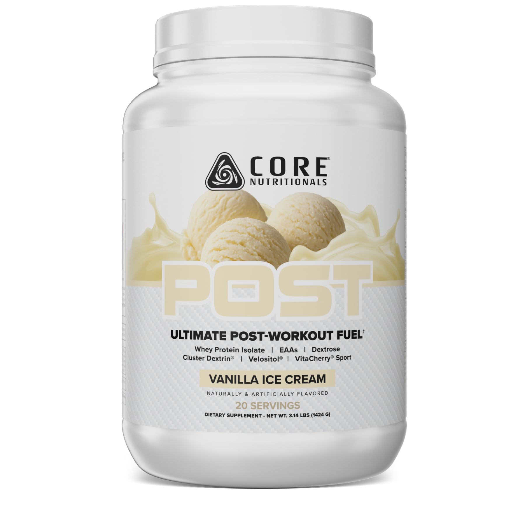 Core Nutritionals Post Ultimate Post-Workout Recovery Matrix Powder 50.2 oz Vanilla Ice Cream