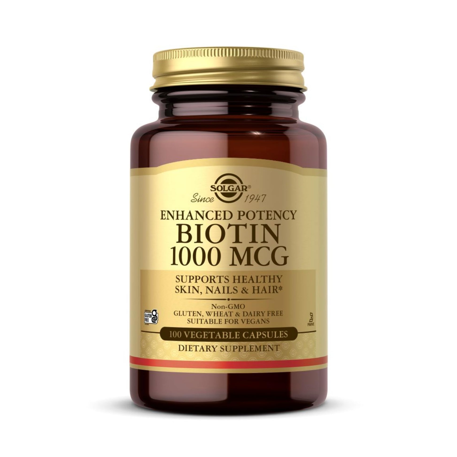 Solgar Biotin 1000mcg Capsule, 100 Count