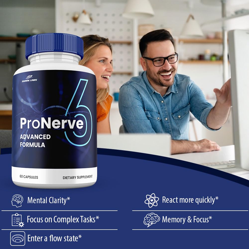 Shark Labs Pro Nerve 6 Cognitive, 60 Capsules