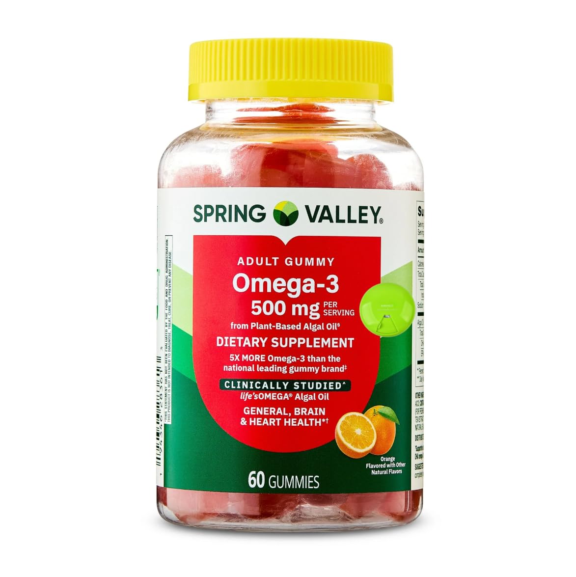 SUREFECT Omega-3 from Plant-Based Algal Oil, 60 Gummies