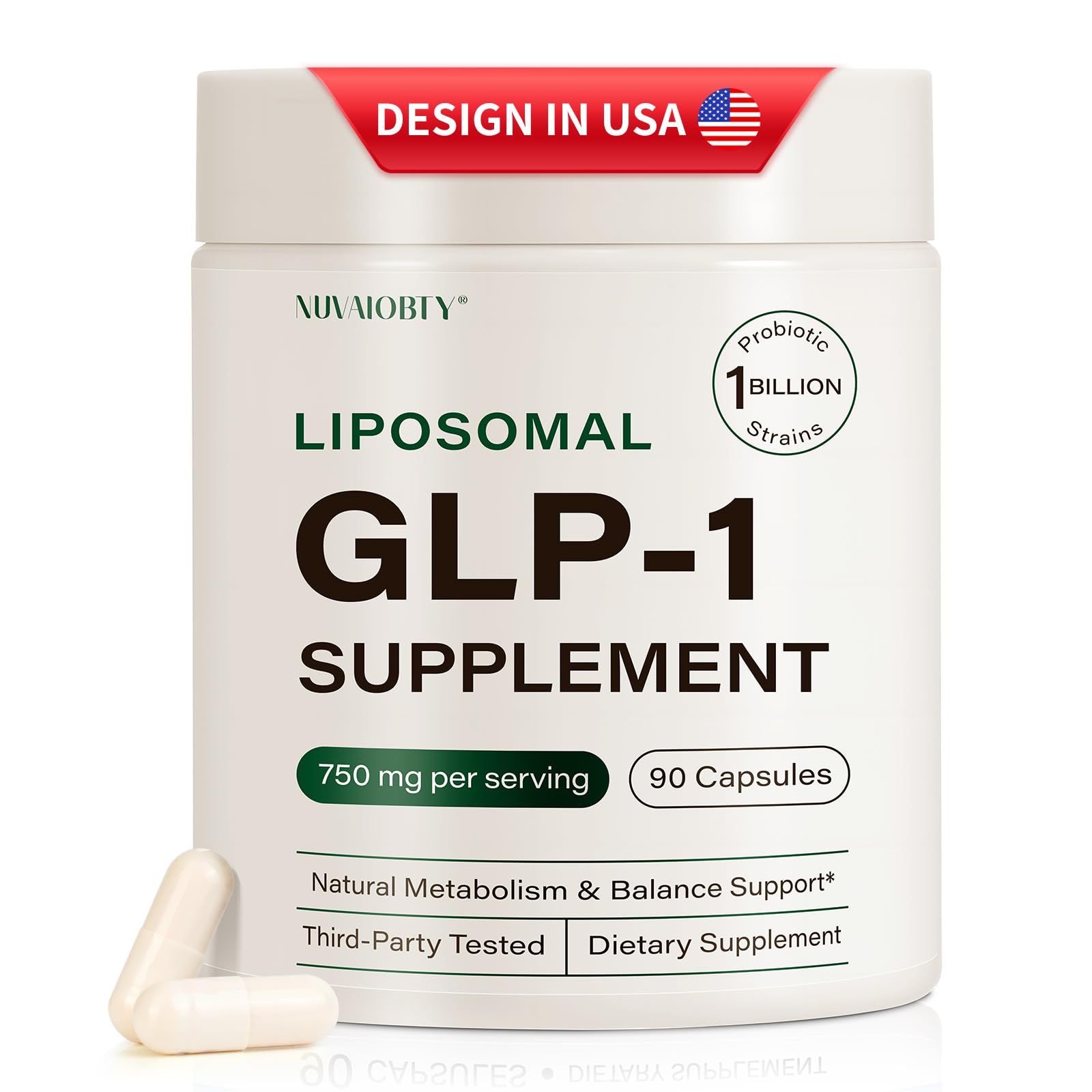 NUVAIOBTY GLP-1 Supplement Support Capsule 90 Count