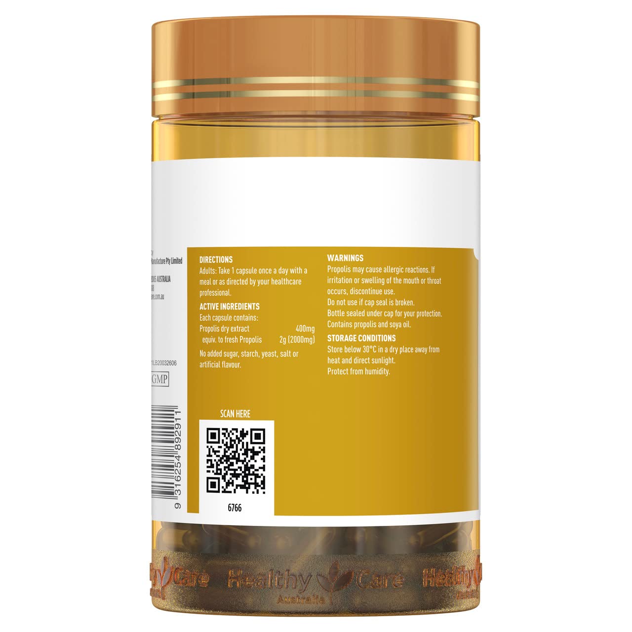 Healthy Care Propolis 2000 Capsules 200