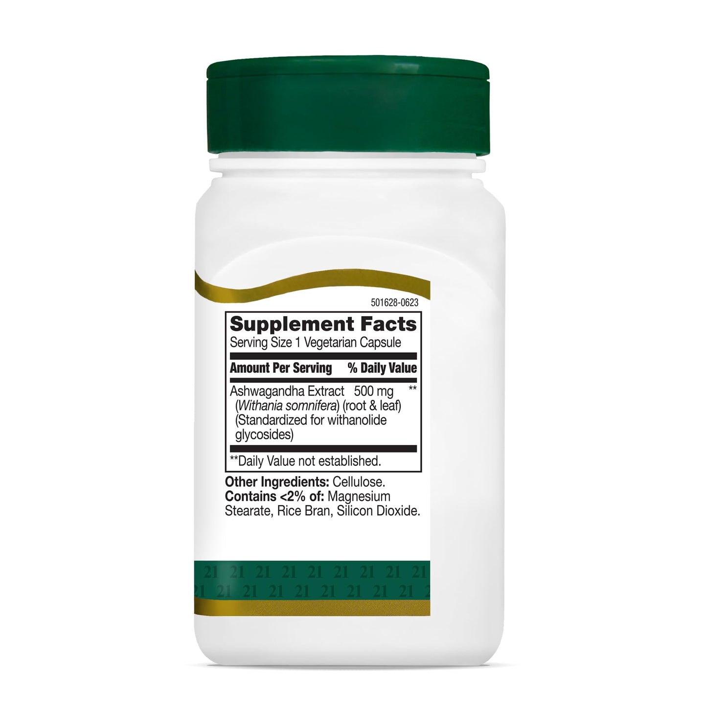 21st Century Ashwagandha Extract 500 mg Capsules, 60 Count