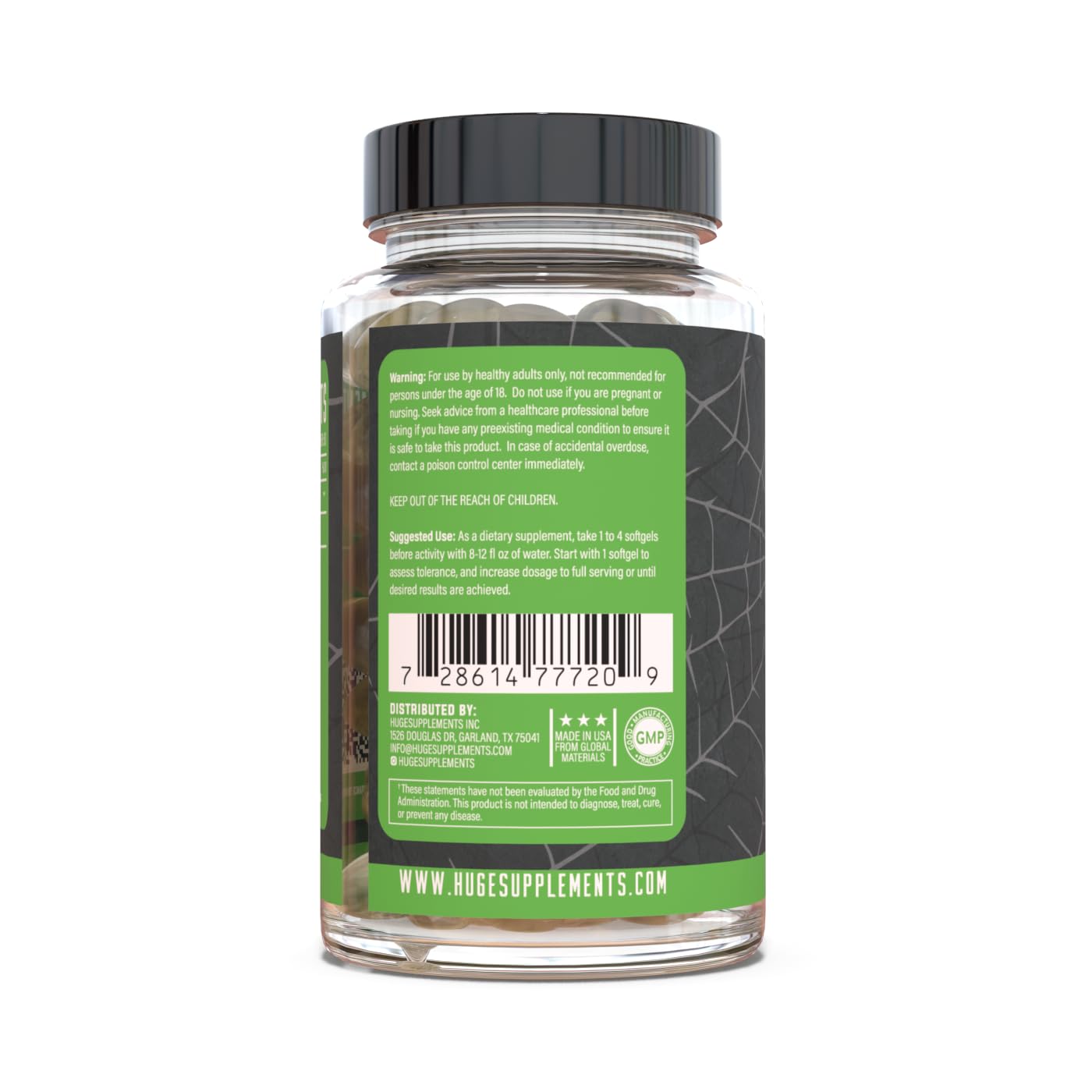 Huge Supplements Arachidone Arachidonic Acid Supplement Softgels 120 Count