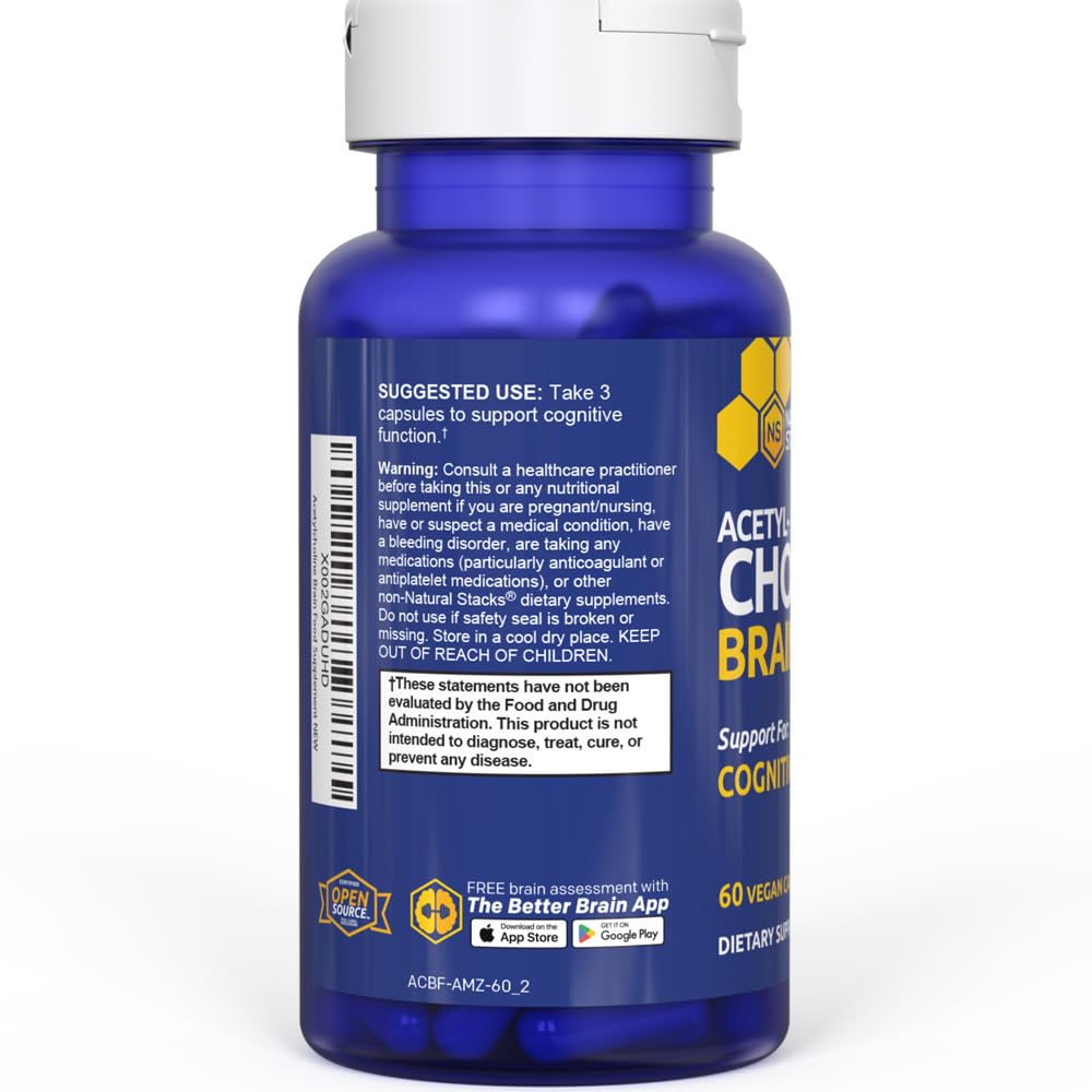 Natural Stacks Acetylcholine Brain Food Capsule 120 Capsules