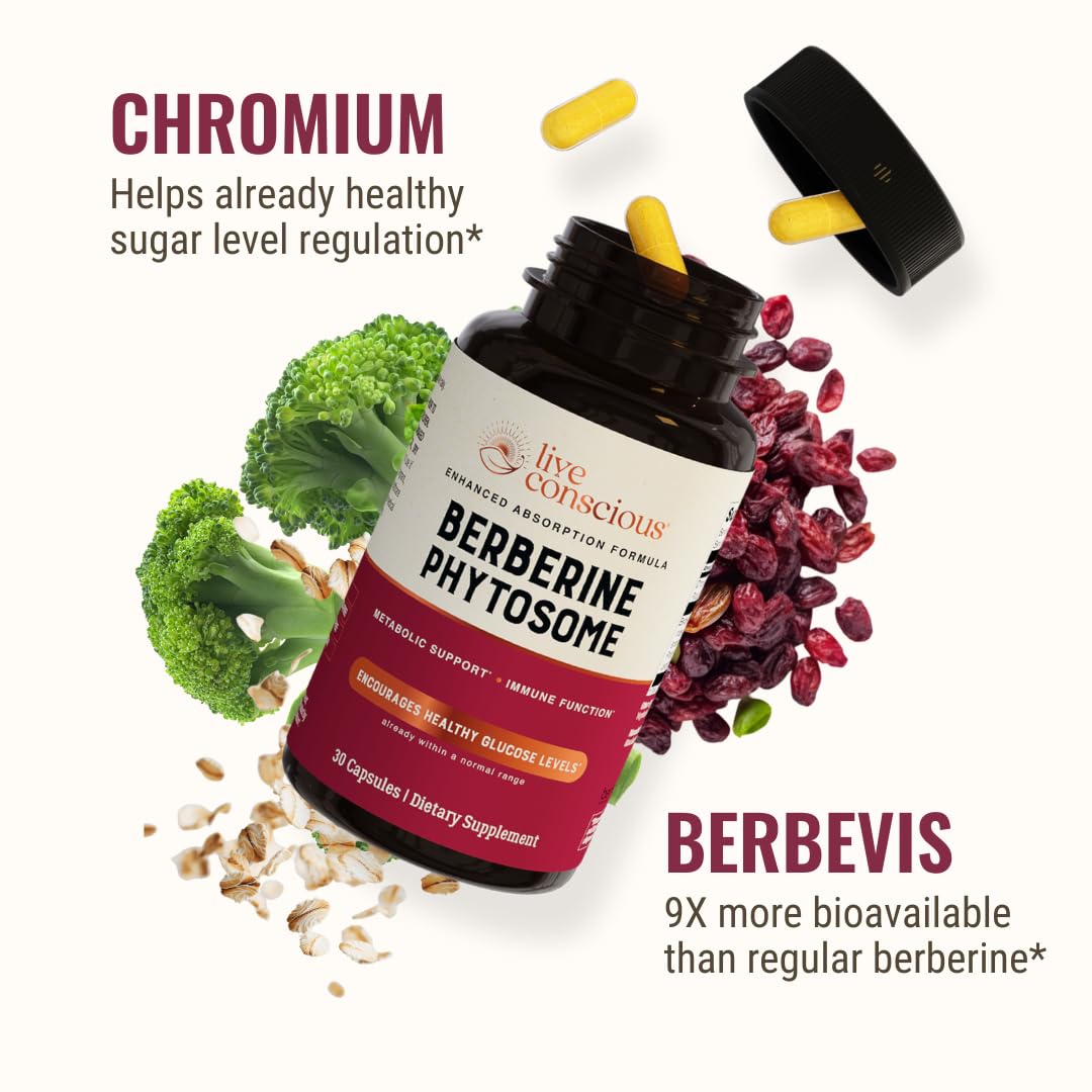 Live Conscious Berberine Phytosome Capsule 30 Count