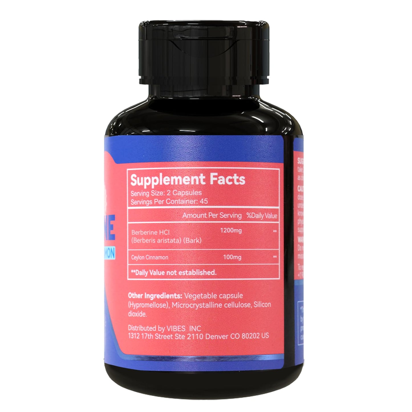 EAZGOO Premium Berberine Supplement 1200mg with Ceylon Cinnamon, 90 Capsules