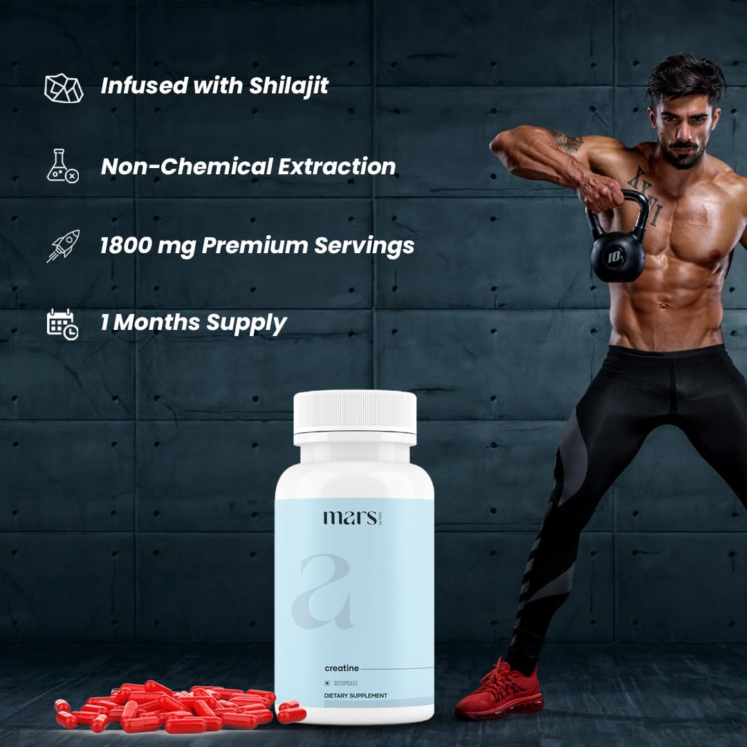 Mars by GHC Micronized Creatine Monohydrate Capsule 120 Count