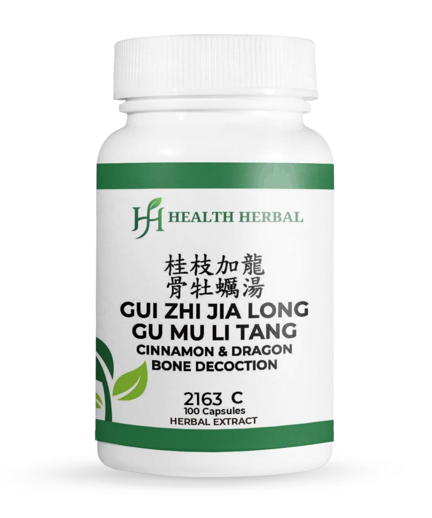 Health Herbal GUI Zhi Jia Long Gu Mu Li Tang Cinnamon & Dragon Bone Decoction Capsules, 100