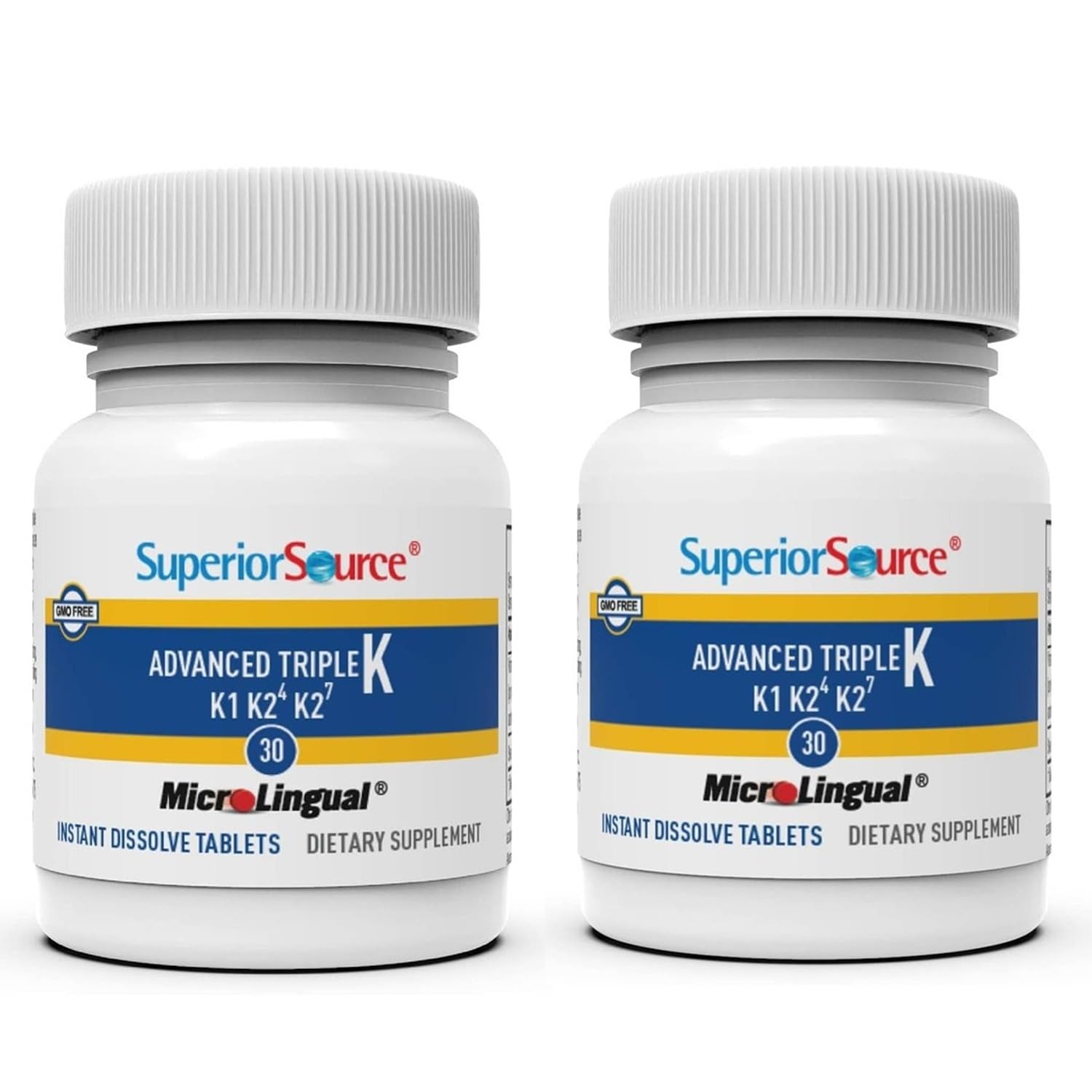 Superior Source Triple K: MK-4 500mcg, MK-7 50mcg, K1 500mcg, 60 Tablets